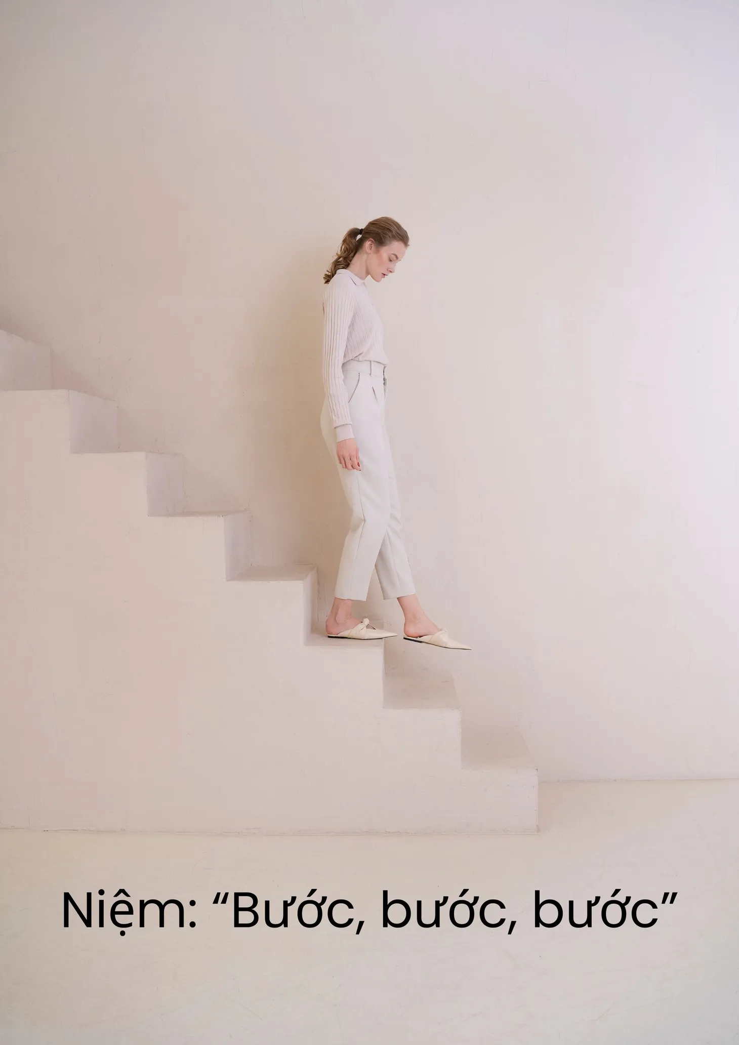 Mindfulness while walking staircases